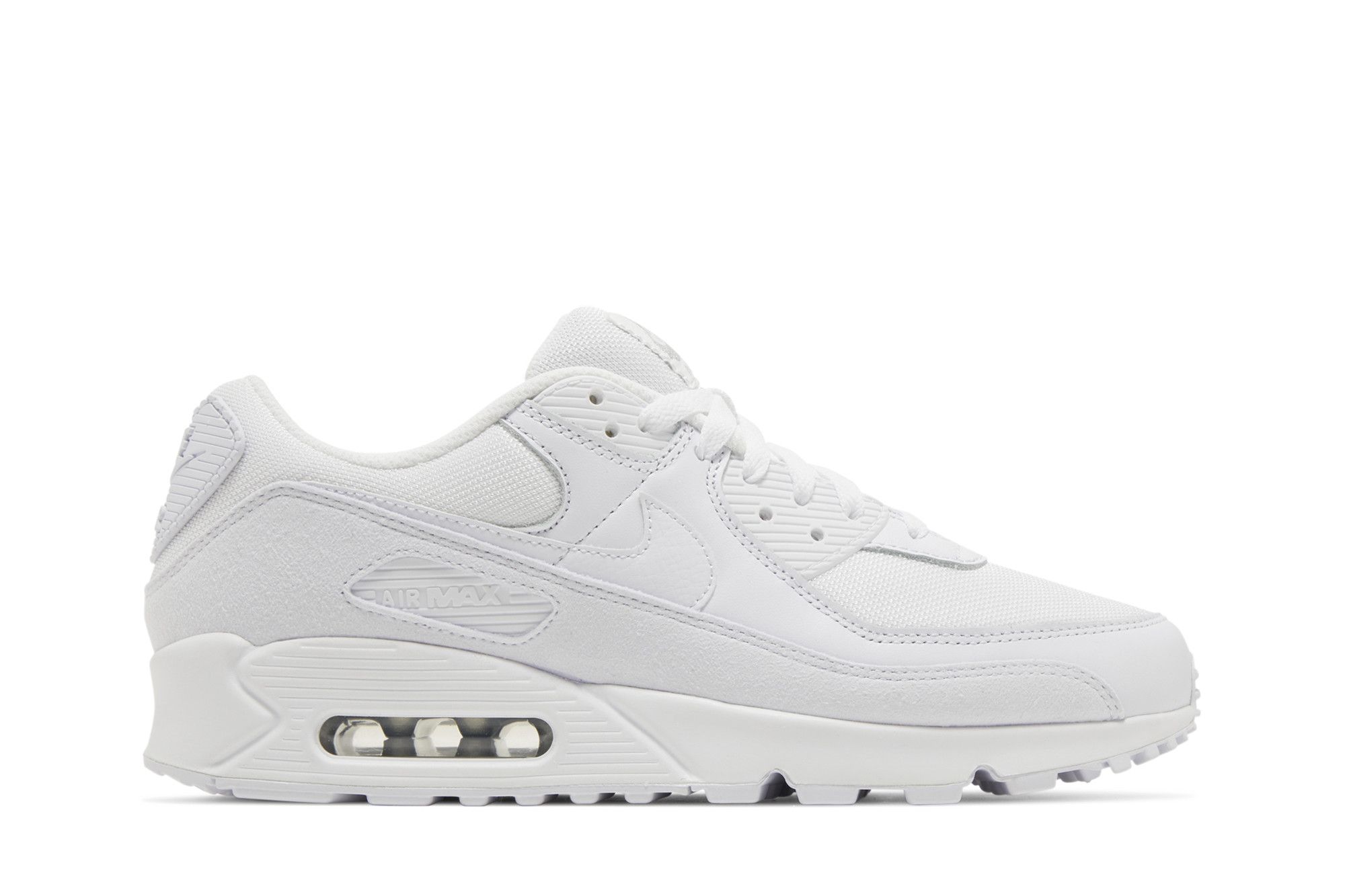 Nike Air Max 90 Premium White Metallic Silver Sneakers – FJ4003-100