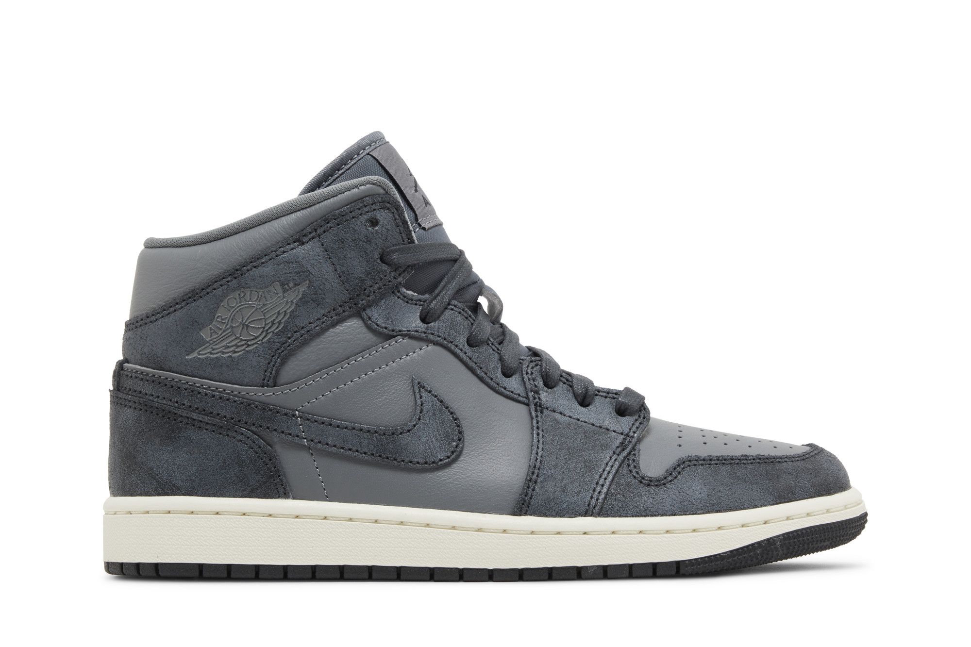 Jordan 1 Mid Distressed Smoke Grey Women's FJ3448-001