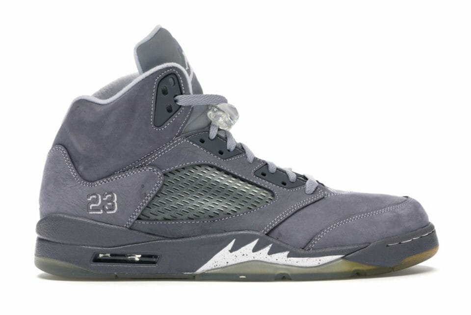 Jordan 5 Retro Wolf Grey Sneakers - Light Graphite/White - 136027-005