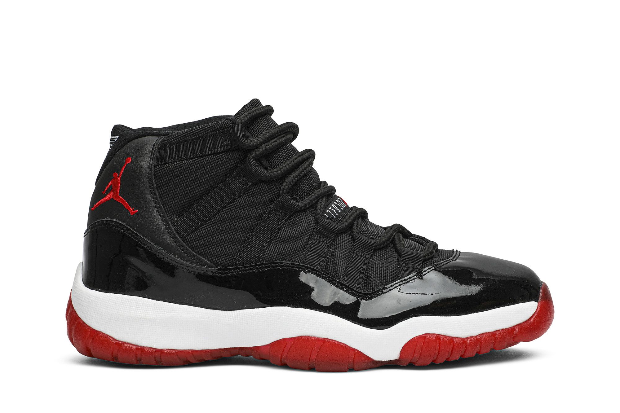 Jordan 11 Retro Playoffs (2001) - 136046-061 - Black/Red-White - Men's