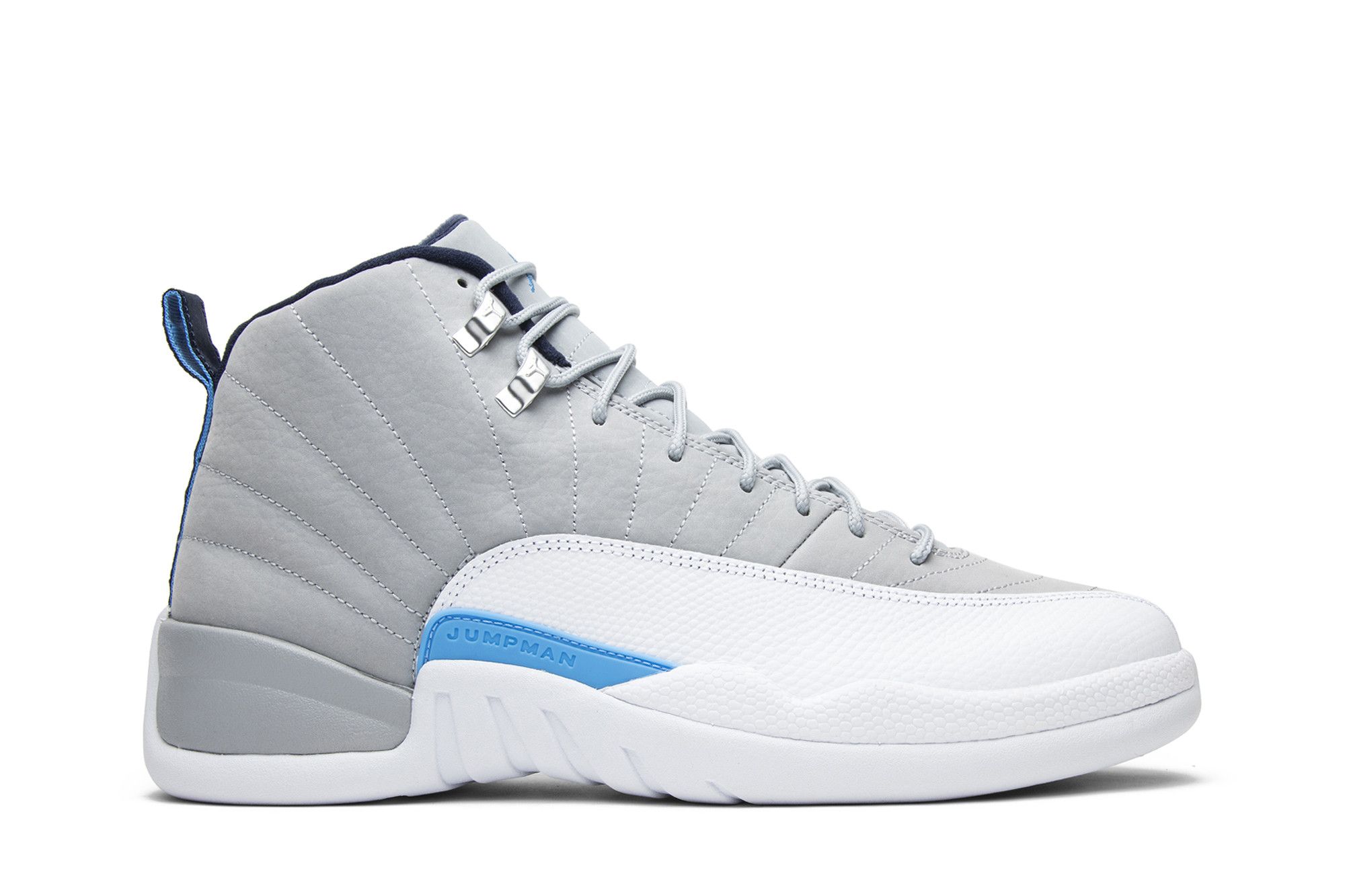 Air Jordan 12 Retro Grey University Blue Shoes | 130690-007