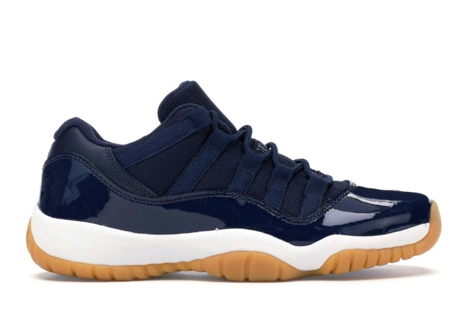Jordan 11 Retro Low Midnight Navy GS Sneakers - 528896-405