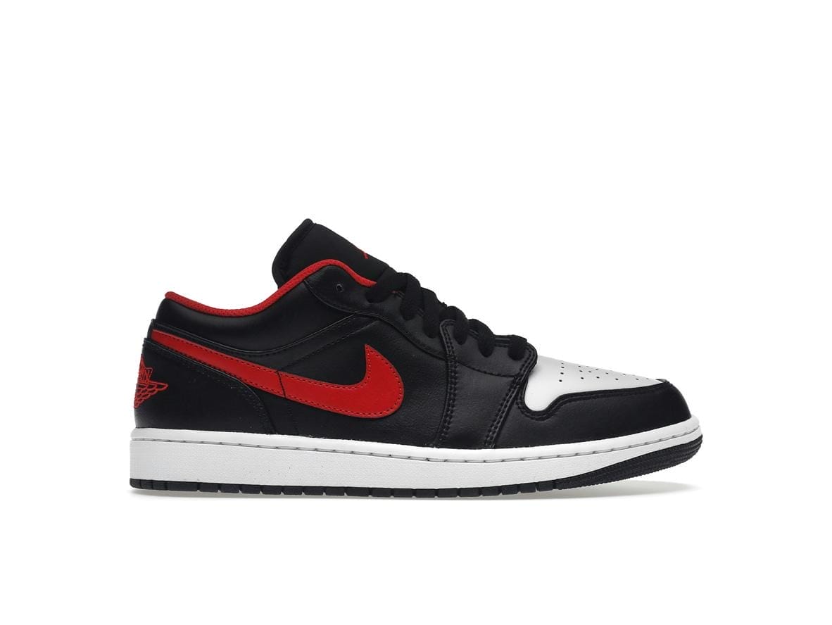 Air Jordan 1 Low White Toe (553558-063) Black/Fire Red/White