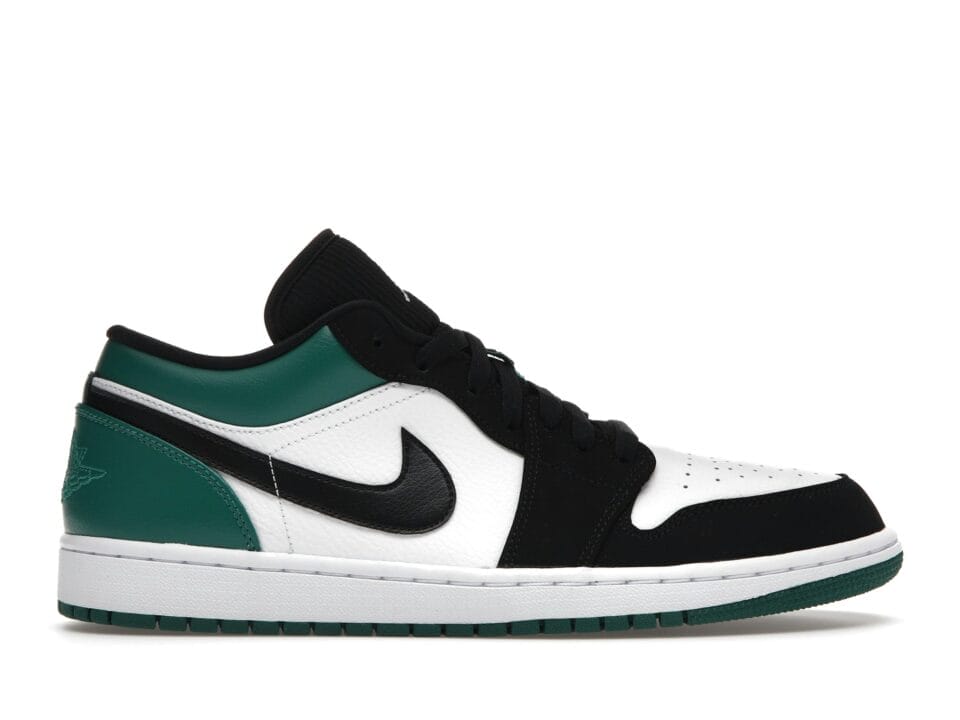Air Jordan 1 Low White Black Mystic Green (553558-113)