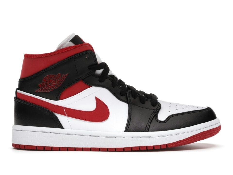 Air Jordan 1 Mid Gym Red Black White (554724-122)