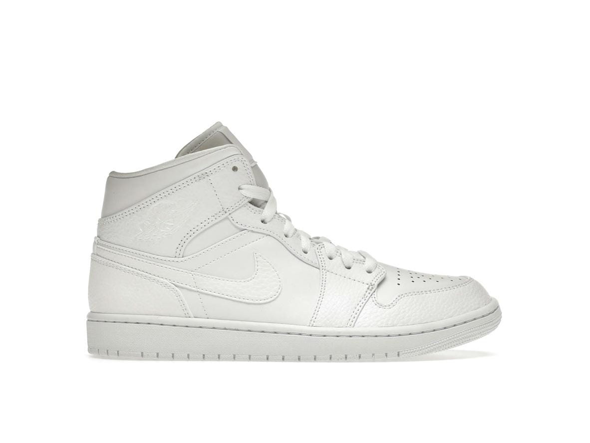 Air Jordan 1 Mid Triple White 2 (2020) - 554724-130
