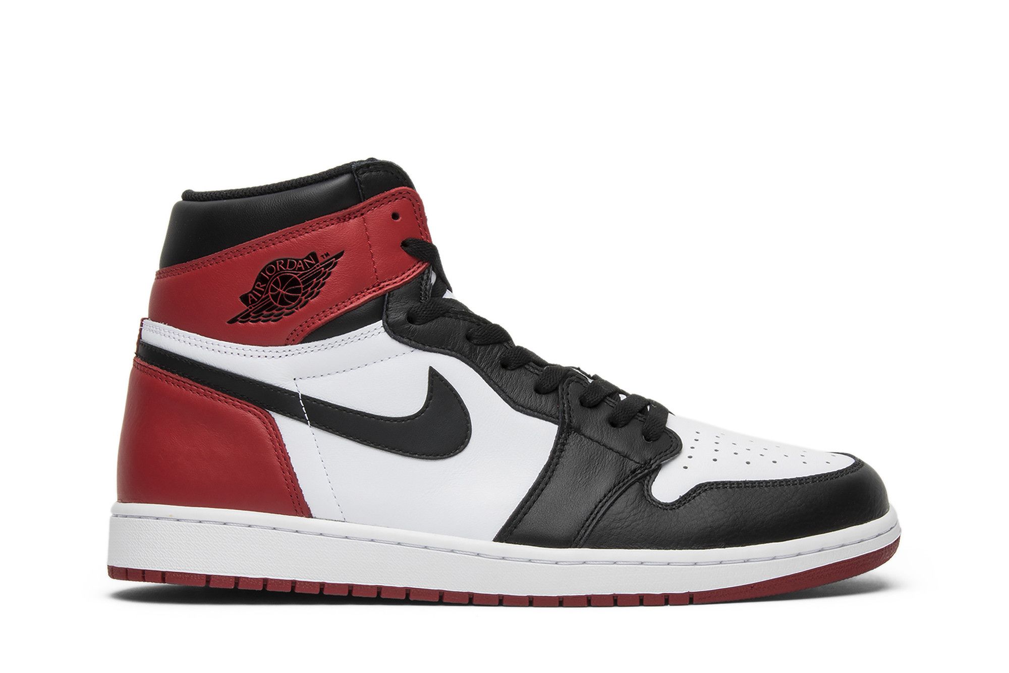 Air Jordan 1 Retro High OG Black Toe (2016 edition) Sneakers - 555088-125