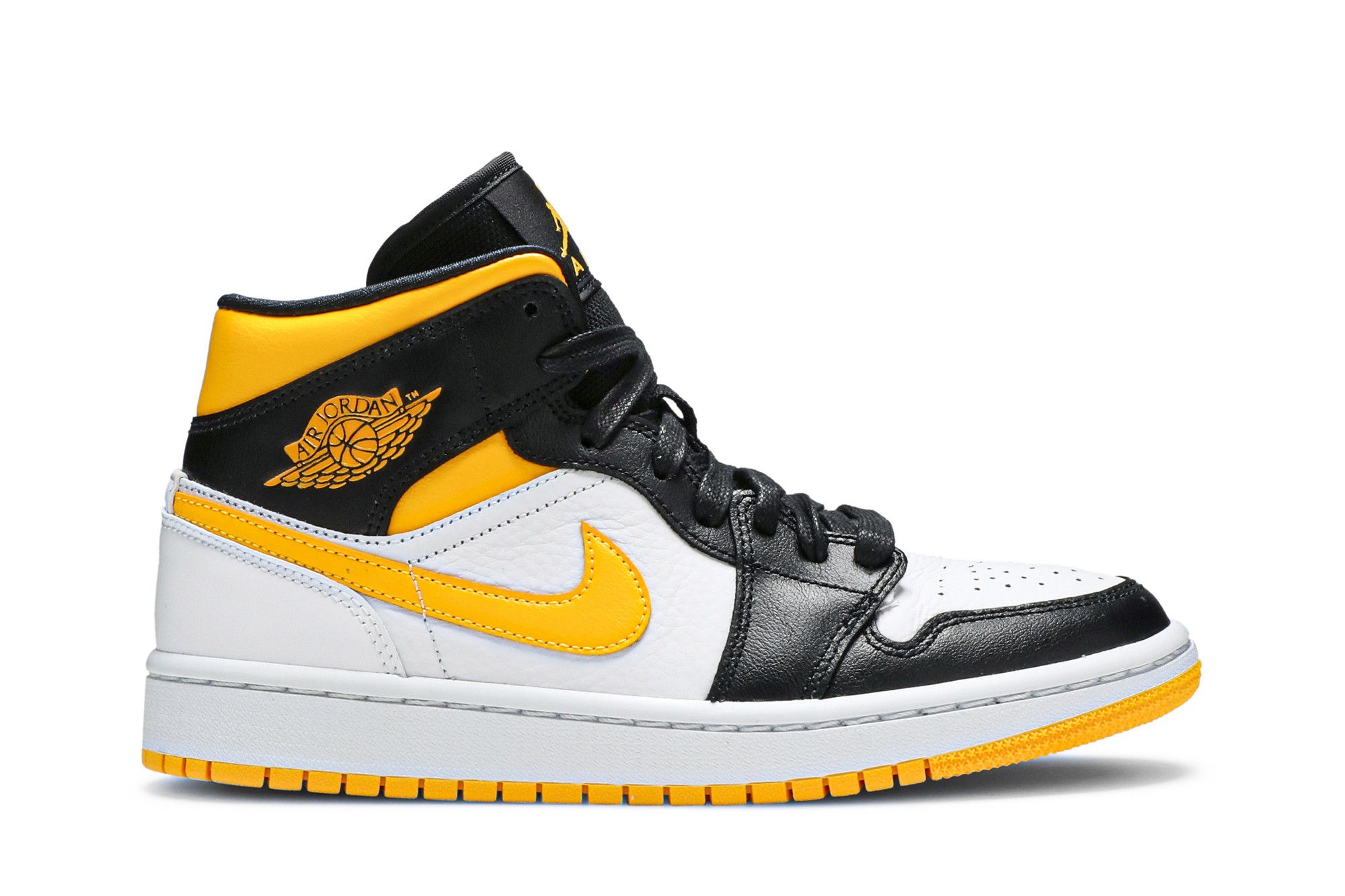 Women's Air Jordan 1 Mid Laser Orange Black Sneakers - CV5276-107