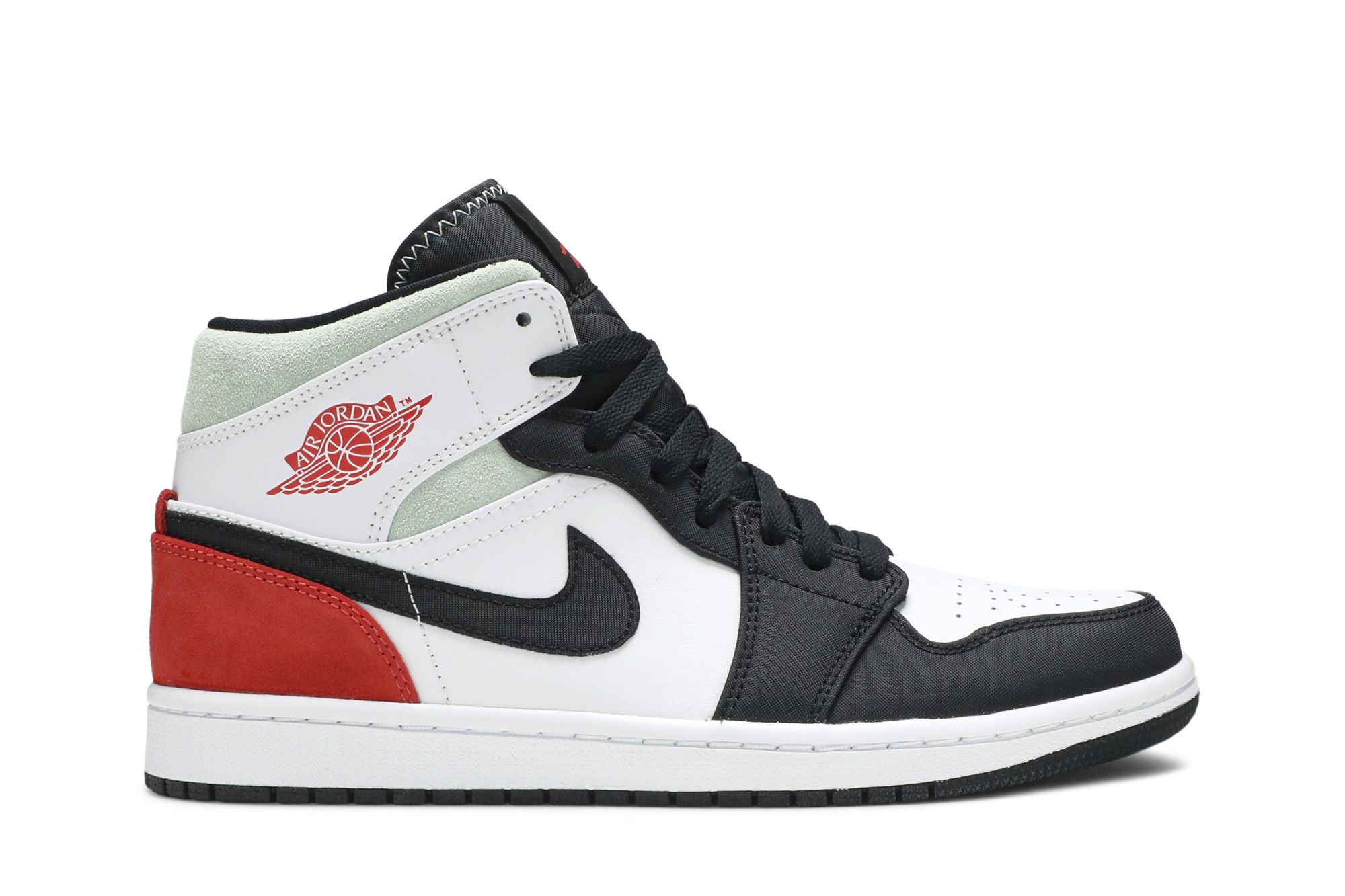 Air Jordan 1 Mid SE Red Black Toe (852542-100)