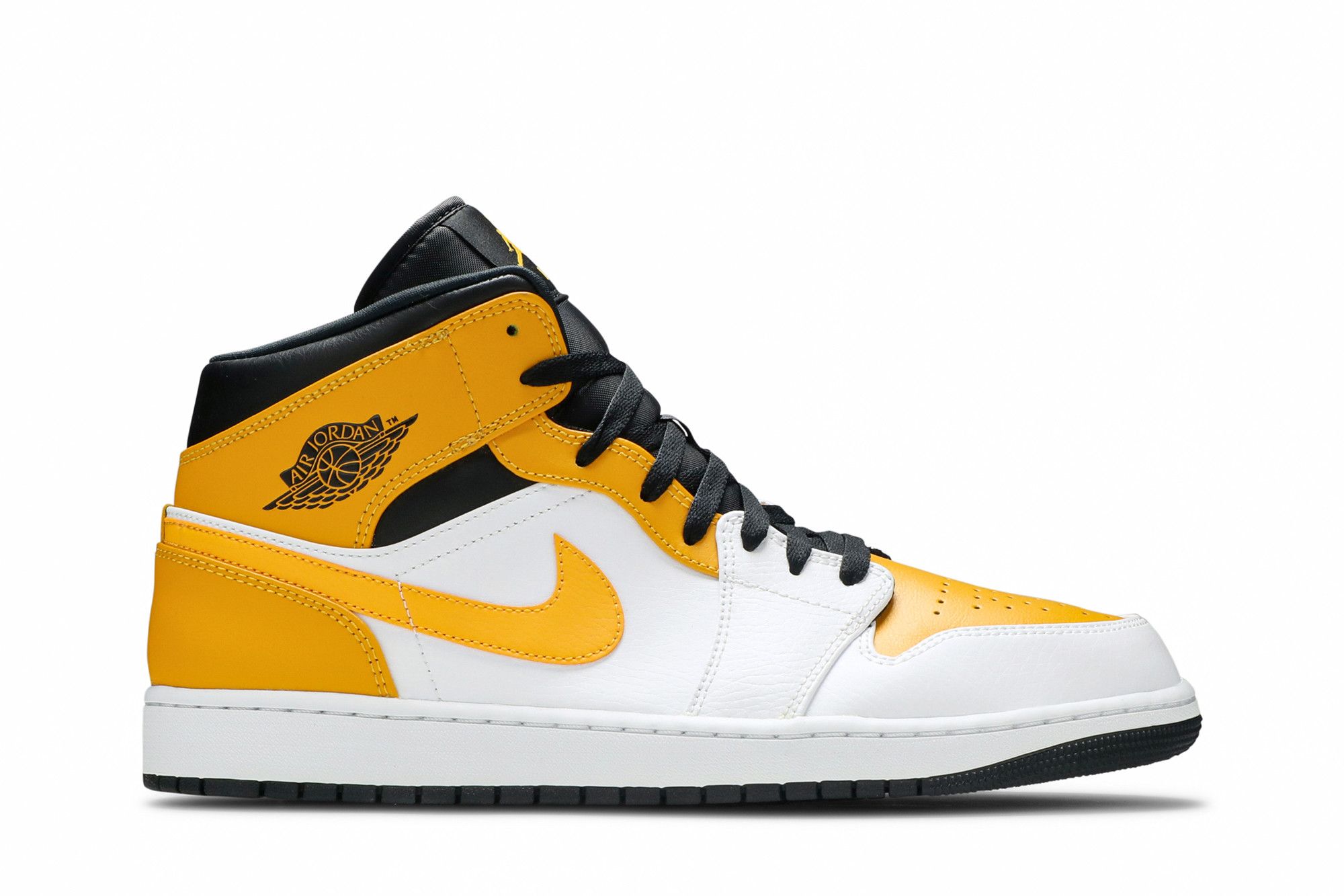Air Jordan 1 Mid University Gold White Black 554724-170 Sneakers