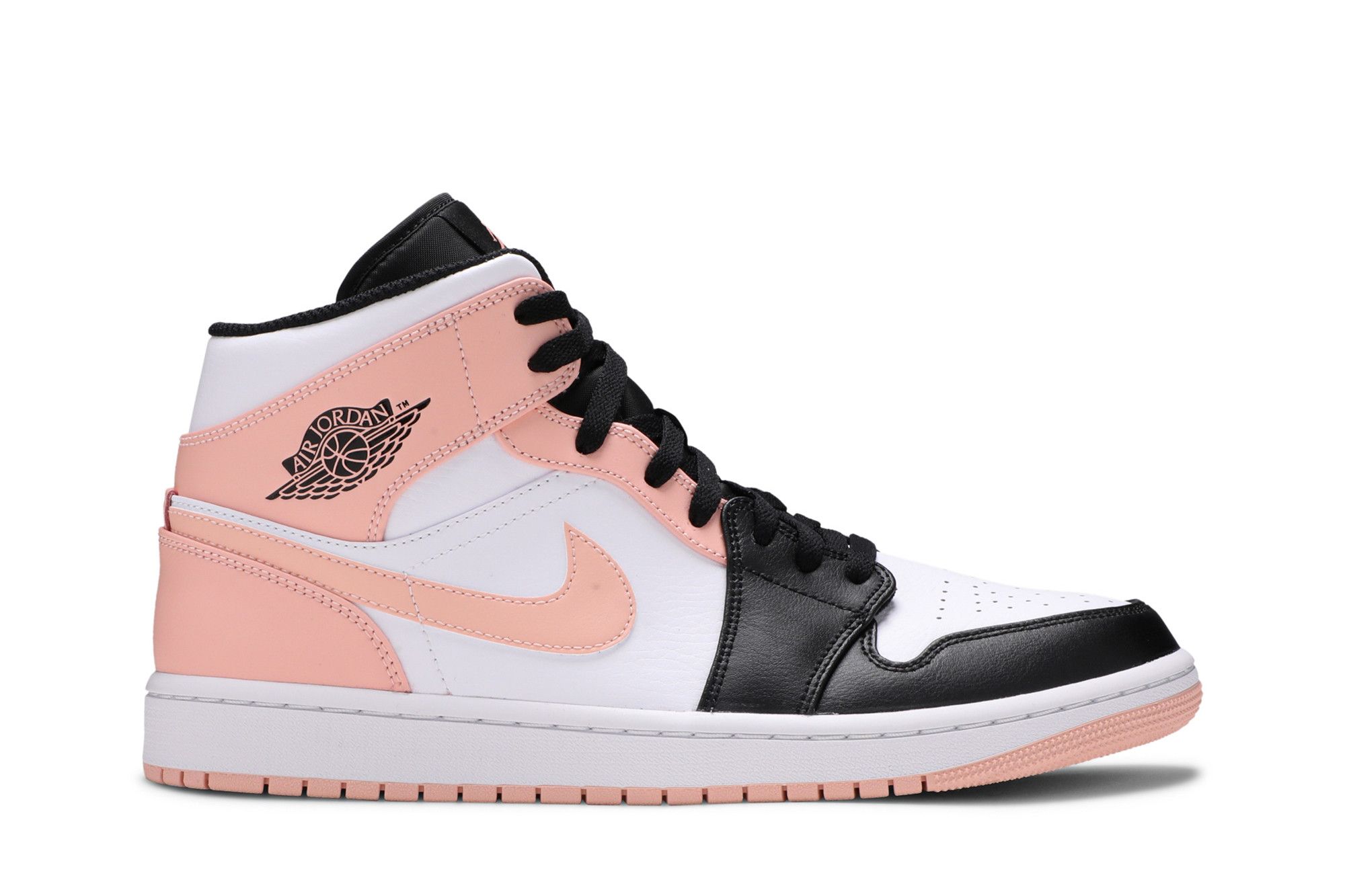 Air Jordan 1 Mid Arctic Orange Black Toe - 554724-133