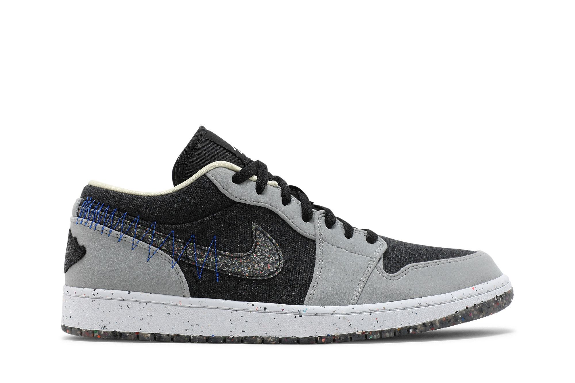 Air Jordan 1 Low SE Crater Black Grey - DM4657-001