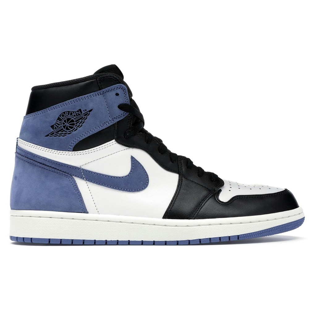 Air Jordan 1 Retro High OG Blue Moon (Best Hand in the Game Pack) Sneaker Style 555088-115