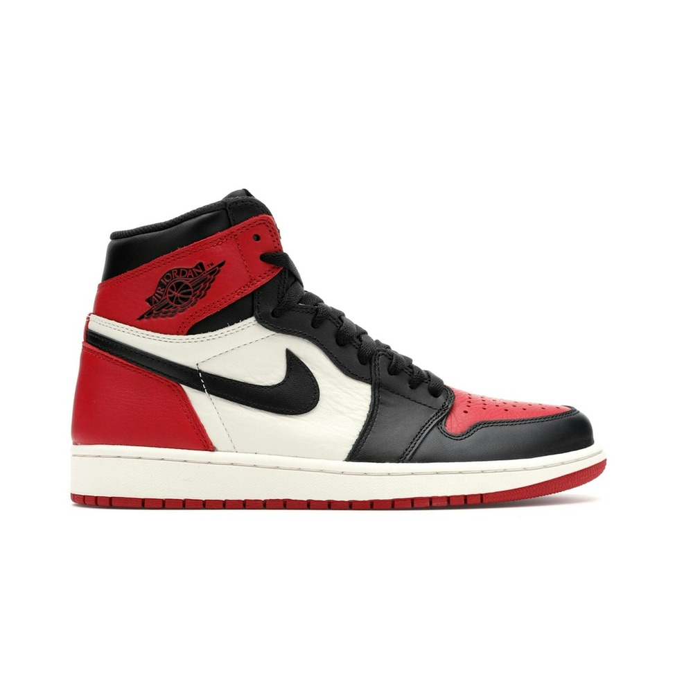 Air Jordan 1 Retro High OG Bred Toe Sneakers - 555088-610