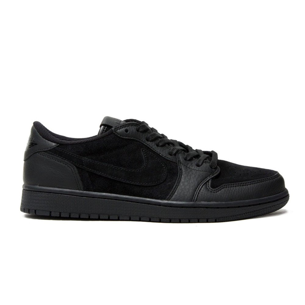 Air Jordan 1 Retro Low OG Premium Triple Black Shoes | 919701-010