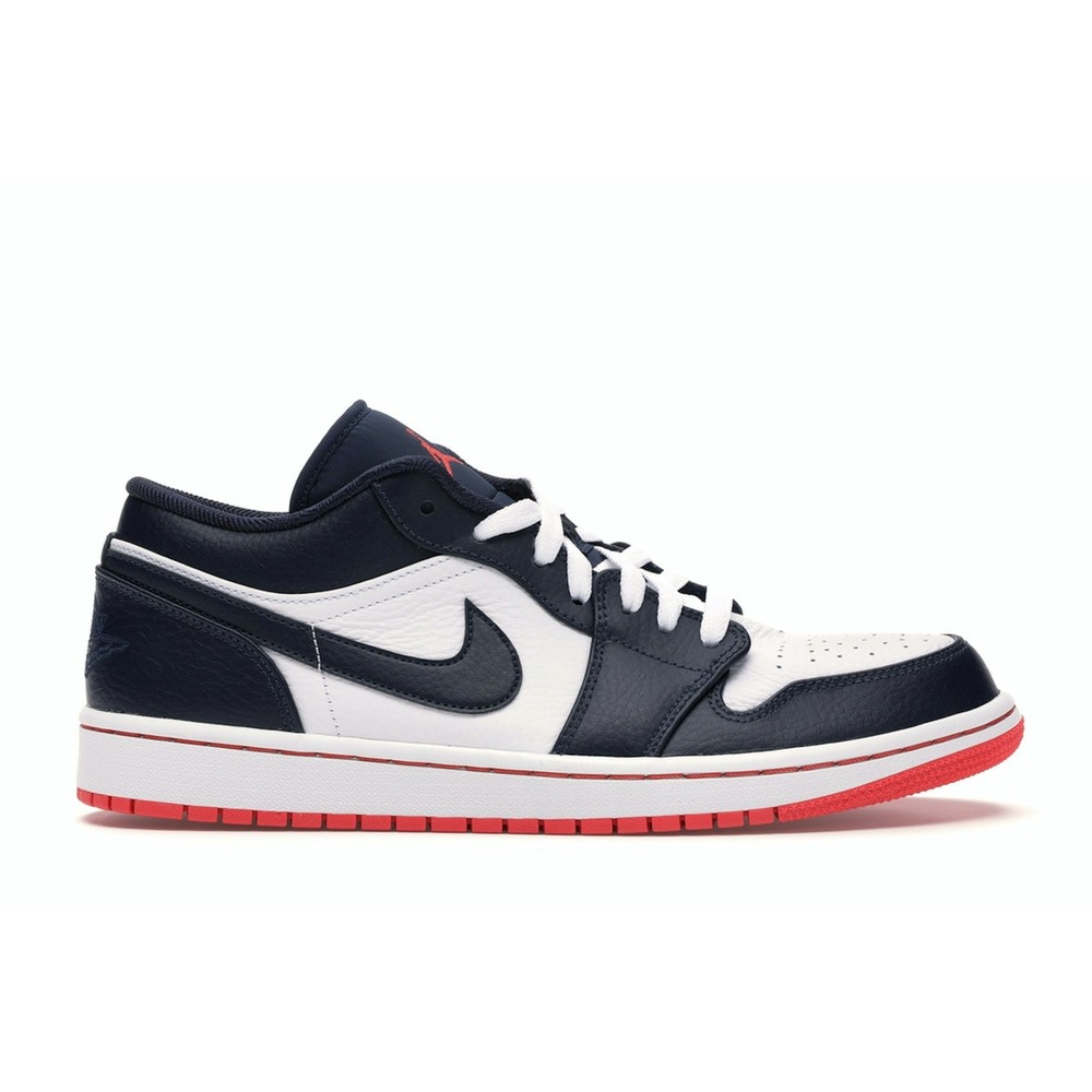 Air Jordan 1 Retro Low Obsidian Ember Sneaker Style 553558-481