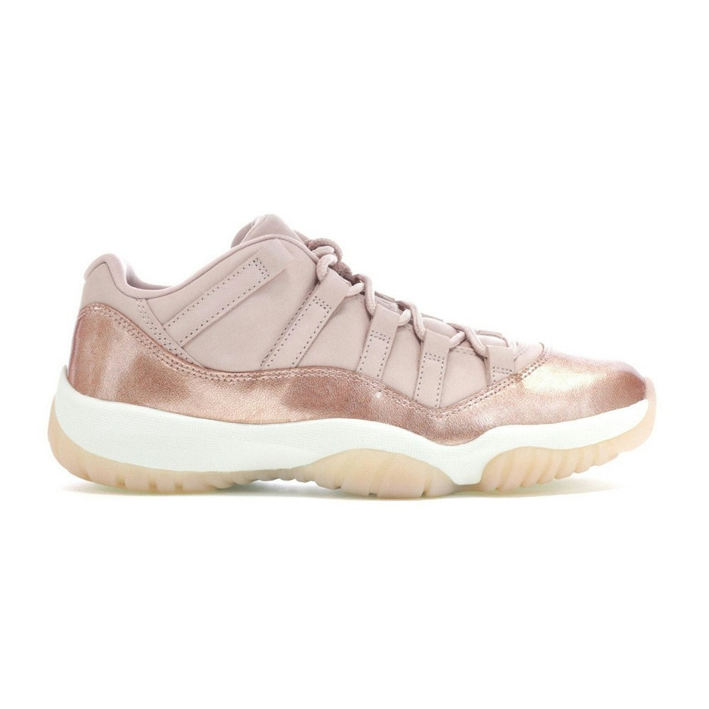 Air Jordan 11 Retro Low Rose Gold (Women Exclusive) Sneaker Style AH7860-105