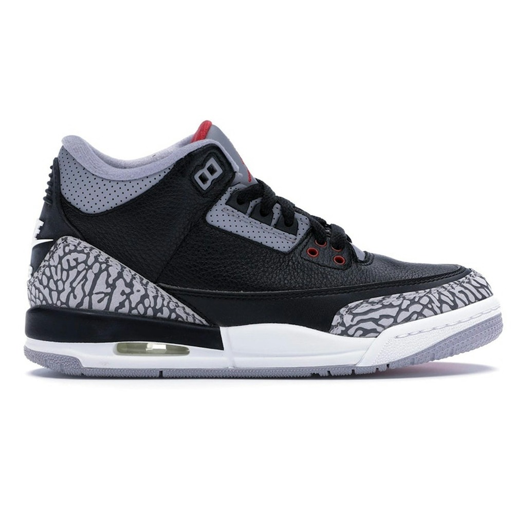 Air Jordan 3 Retro OG BG Black Cement (2018 edition) (Grade-School-Boy) Sneaker Style 854261-001