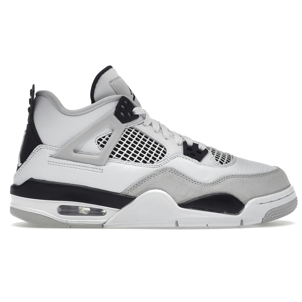 Air Jordan 4 Retro GS Military Black (Grade-Schooler) Sneaker Style 408452-111