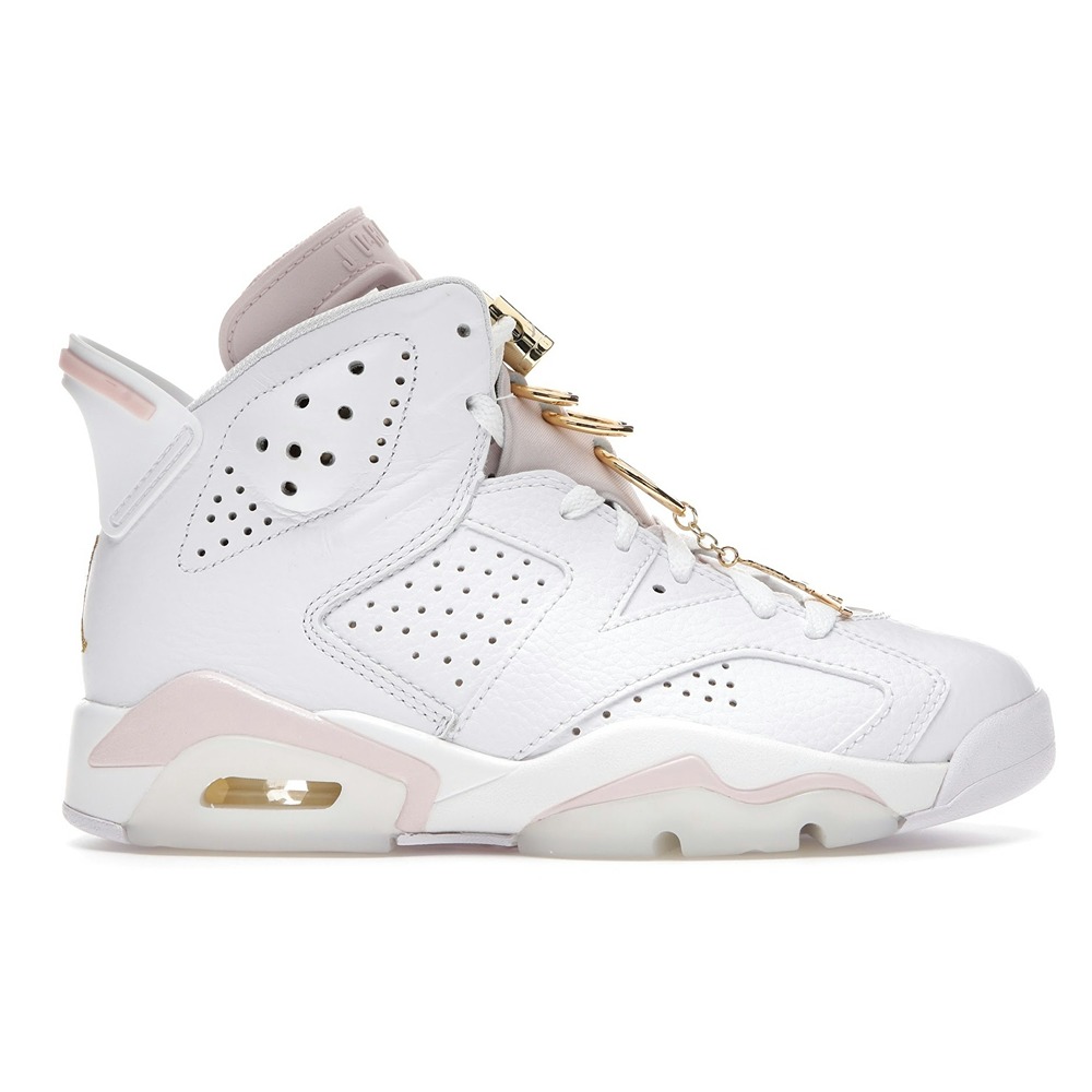 Air Jordan 6 Retro Gold Hoops (Women Exclusive) Sneaker Style DH9696-100