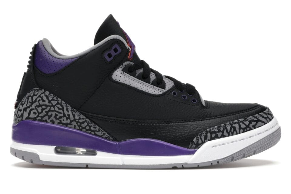 Air Jordan 3 Retro Black Court Purple - CT8532-050