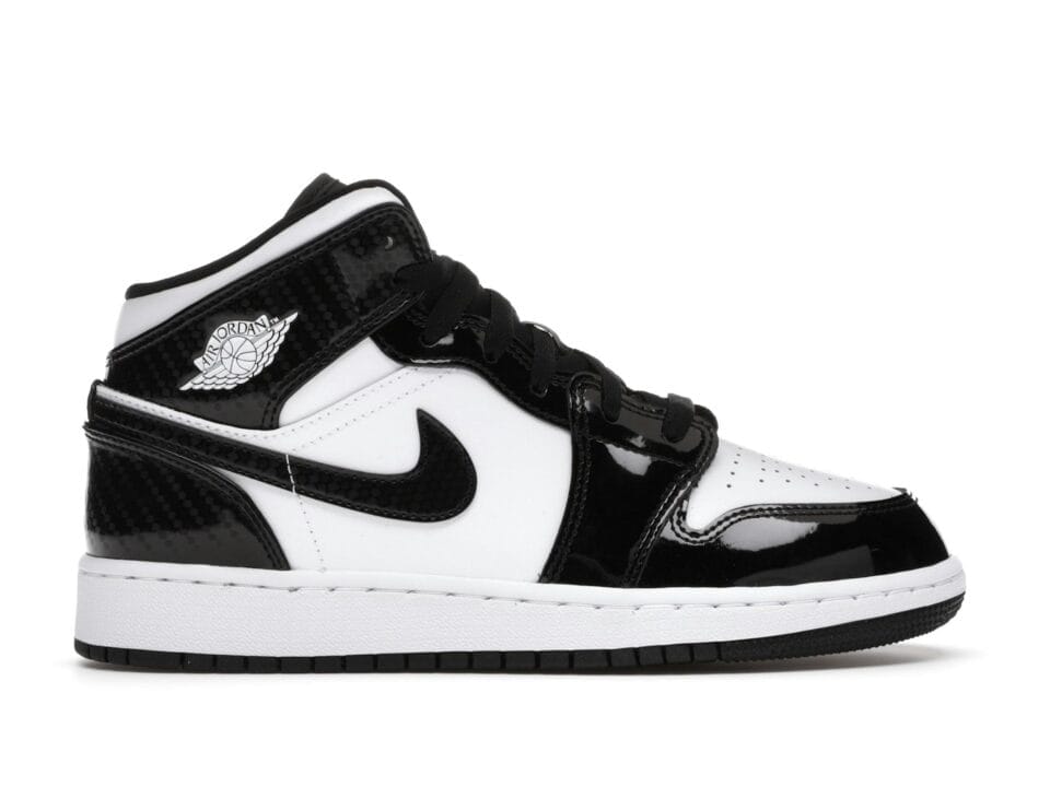Air Jordan 1 Mid SE All-Star Carbon Fiber (GS) Black/White - DD2192-001