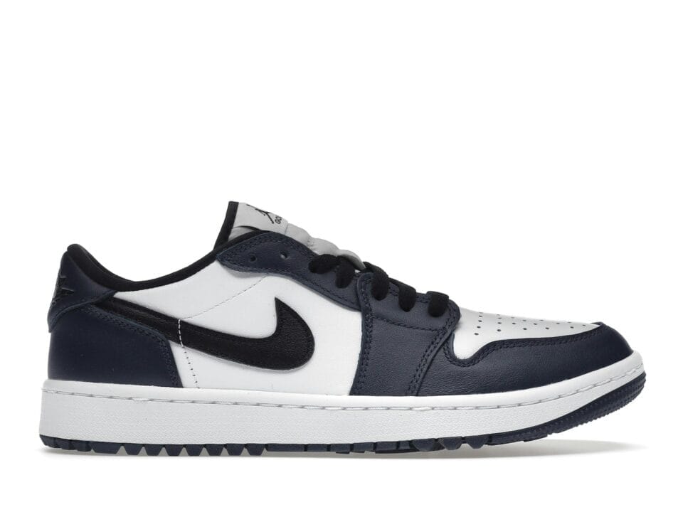Jordan 1 Retro Low Golf Shoes - Midnight Navy Leather - DD9315-104