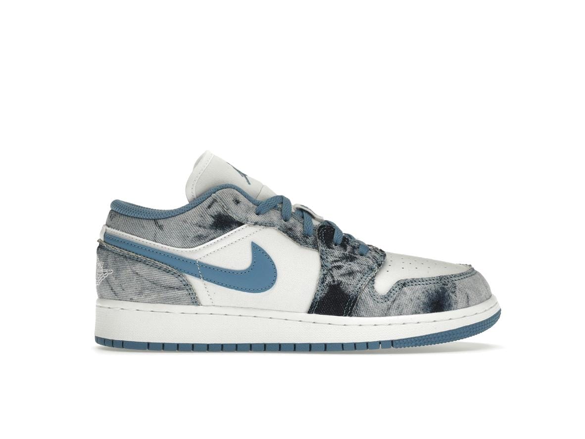 Air Jordan 1 Low Washed Denim GS Blue White Sneakers DM8947-100