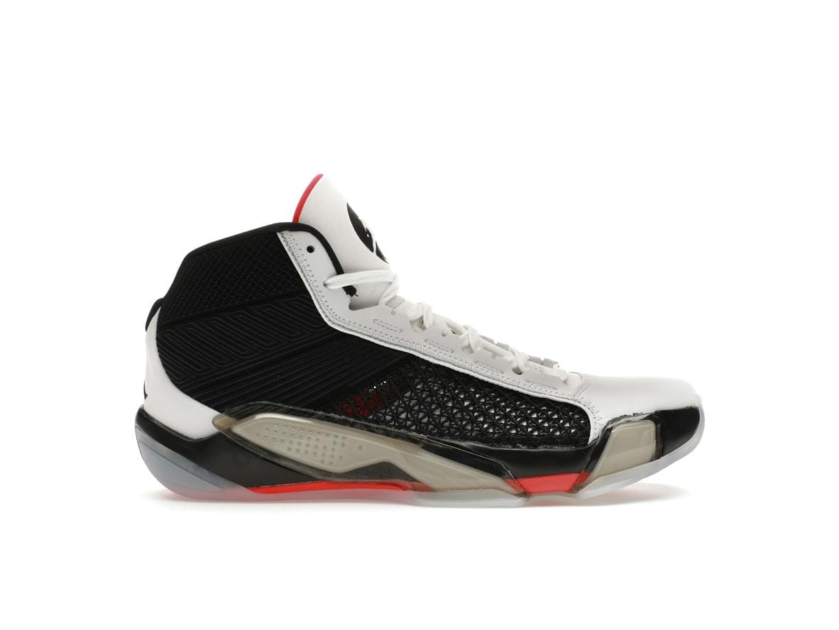 Jordan 38 Fundamentals Clear Sole DZ3356-106 White Black Siren Red