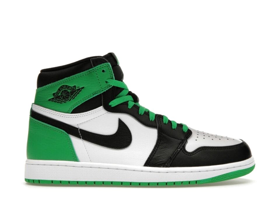 Air Jordan 1 Retro High OG Lucky Green Leather Trainers - DZ5485-031