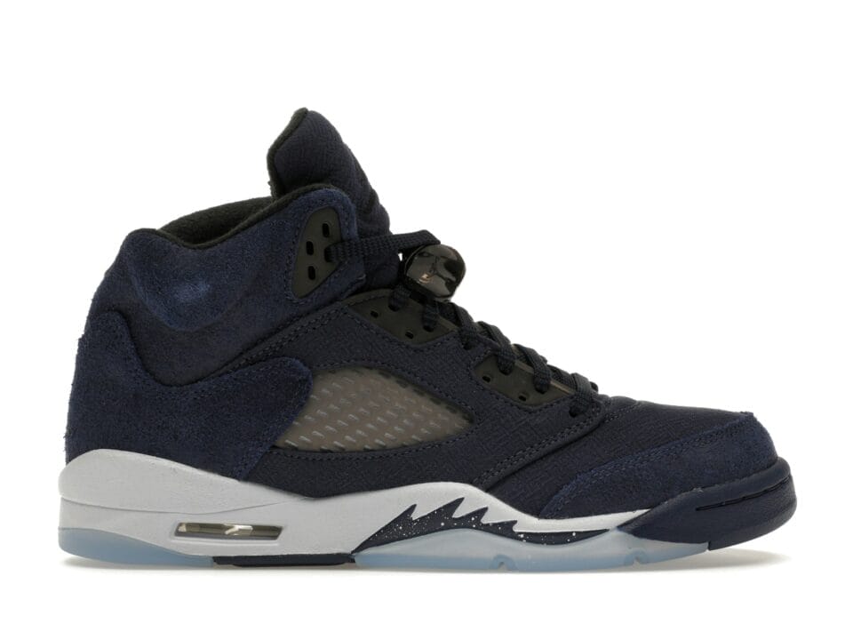 Jordan 5 Retro Georgetown (GS) - FN5452-400 - Midnight Navy/Black/Football Gray