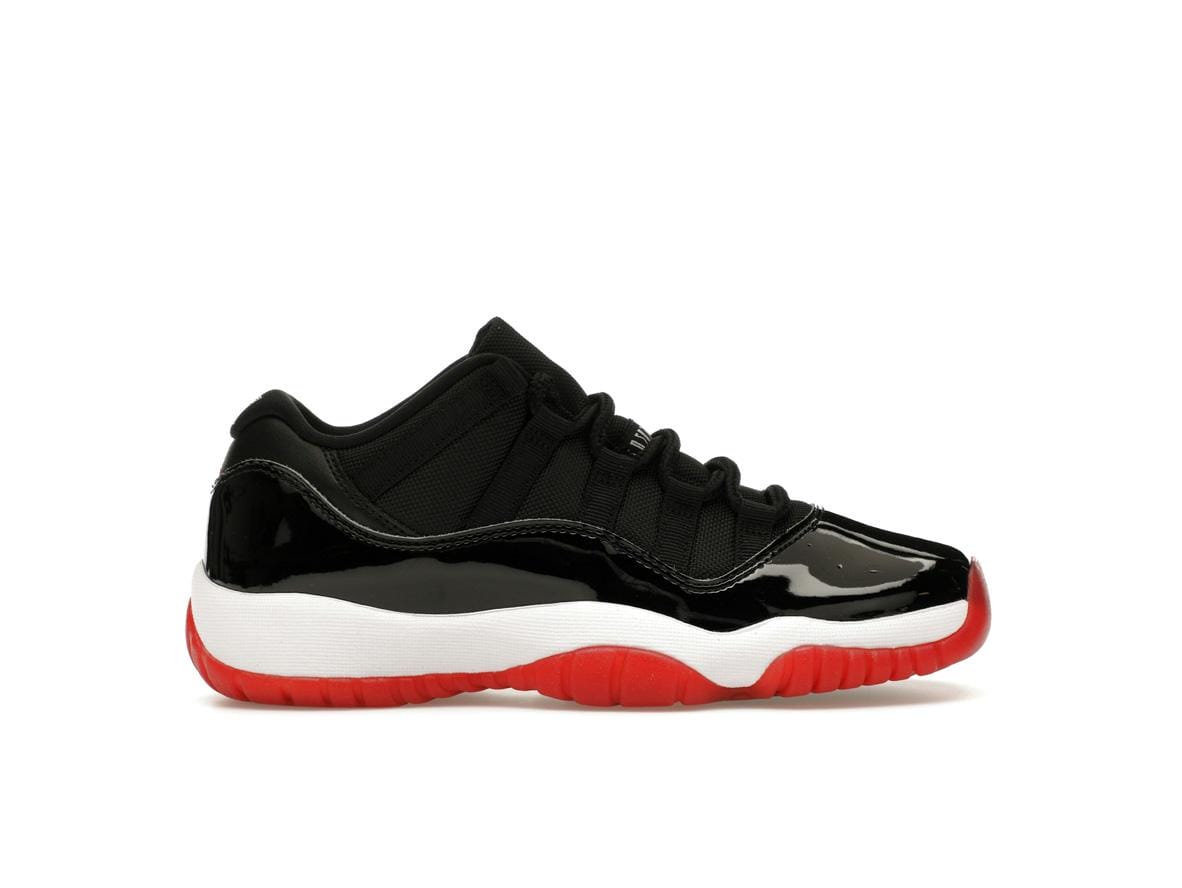 Jordan 11 Retro Low Bred (GS) 2025 Black/White-Varsity Red FV5121-006