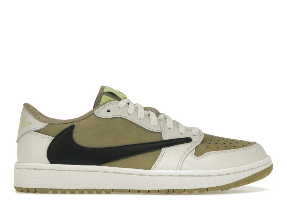 Jordan 1 Retro Low Golf Travis Scott Neutral Olive - FZ3124-200