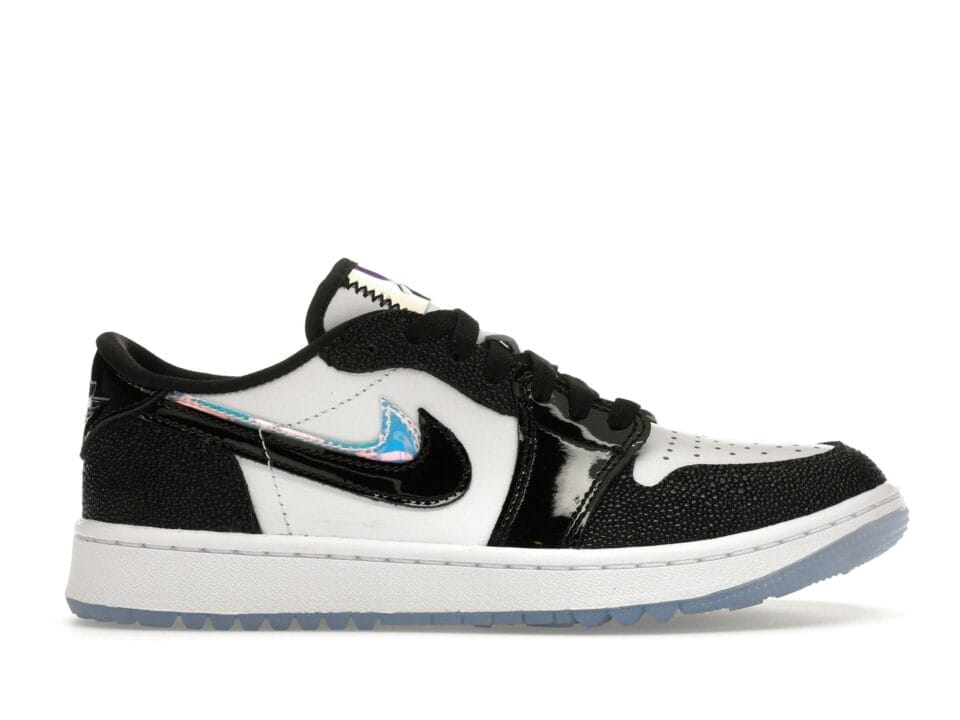 Jordan 1 Retro Low Golf Shoes - Endless Pursuit Pack - White/Black - FZ4159-100
