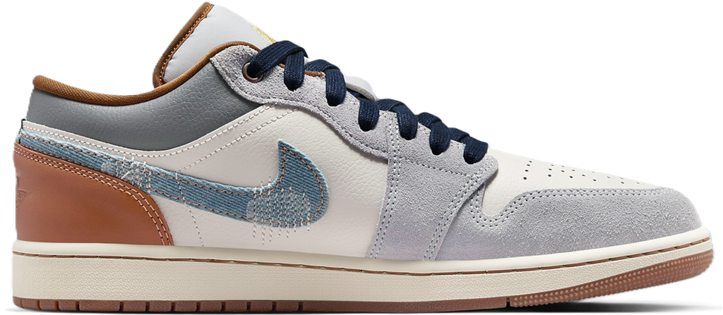 Air Jordan 1 Low SE 'Repaired Denim Swoosh' FZ5042-041