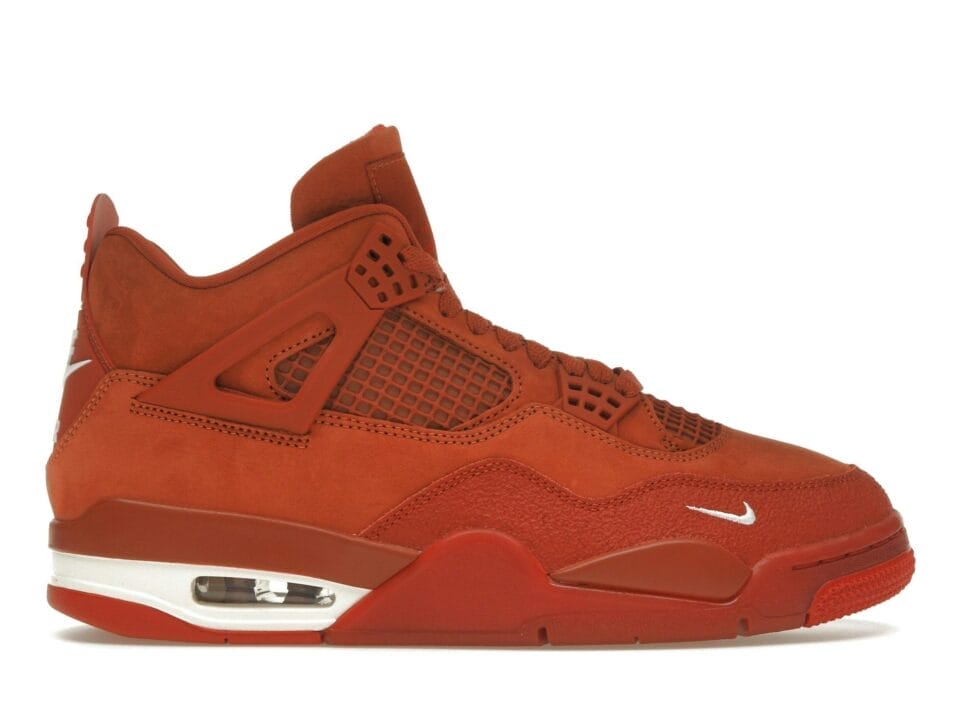 Air Jordan 4 Retro OG SP Nigel Sylvester Brick by Brick Firewood Orange Suede Trainers - HF4340-800