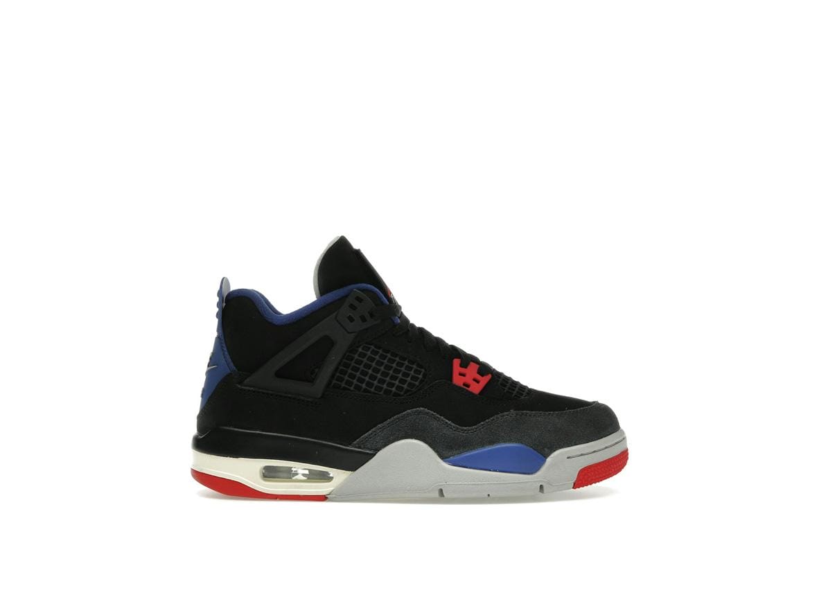 Jordan 4 Retro Rare Air (GS) Black/Fire Red Deep Royal Blue Sneakers IB4171-003