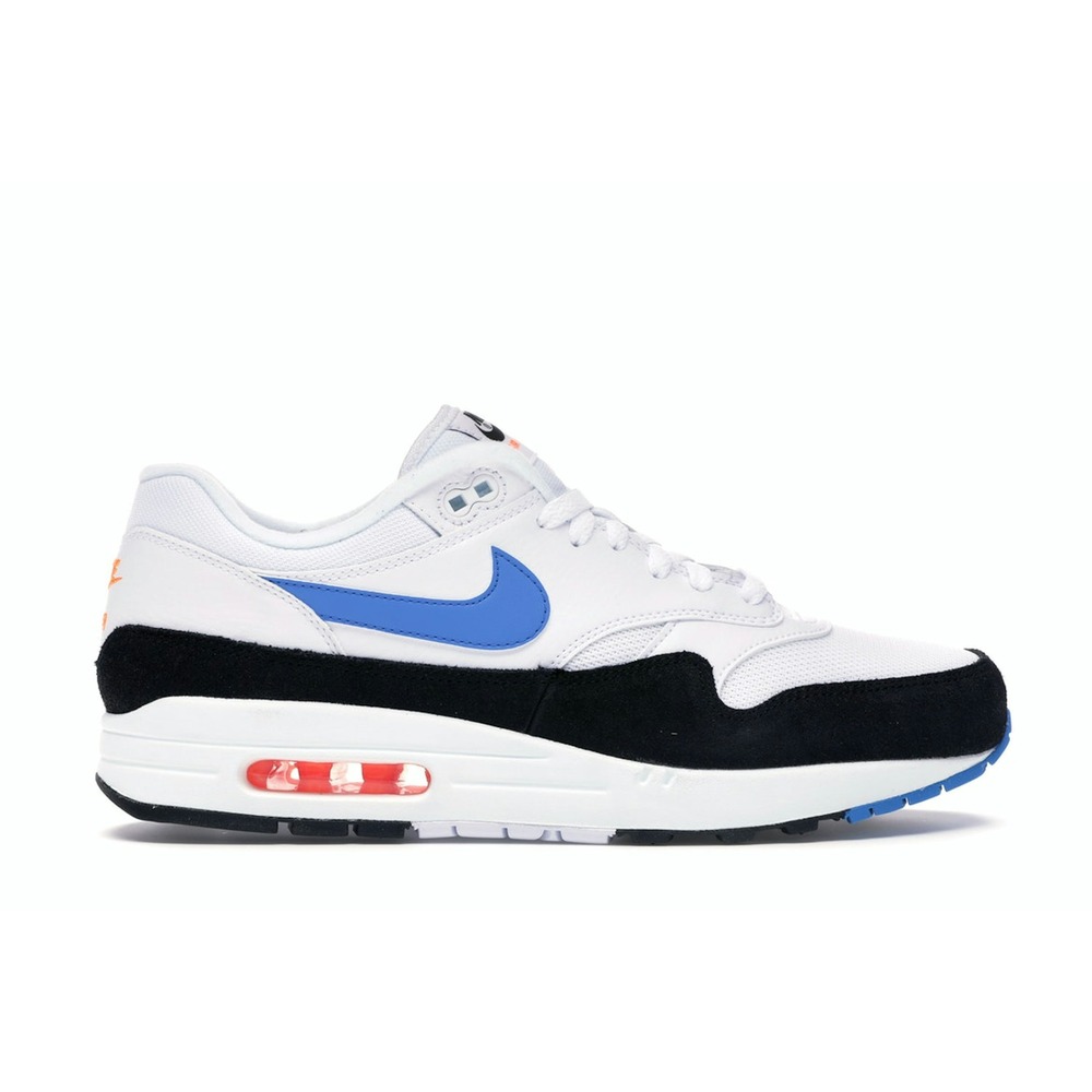 Nike Air Max 1 White-Photo Blue-Black-Total Orange AH8145-112