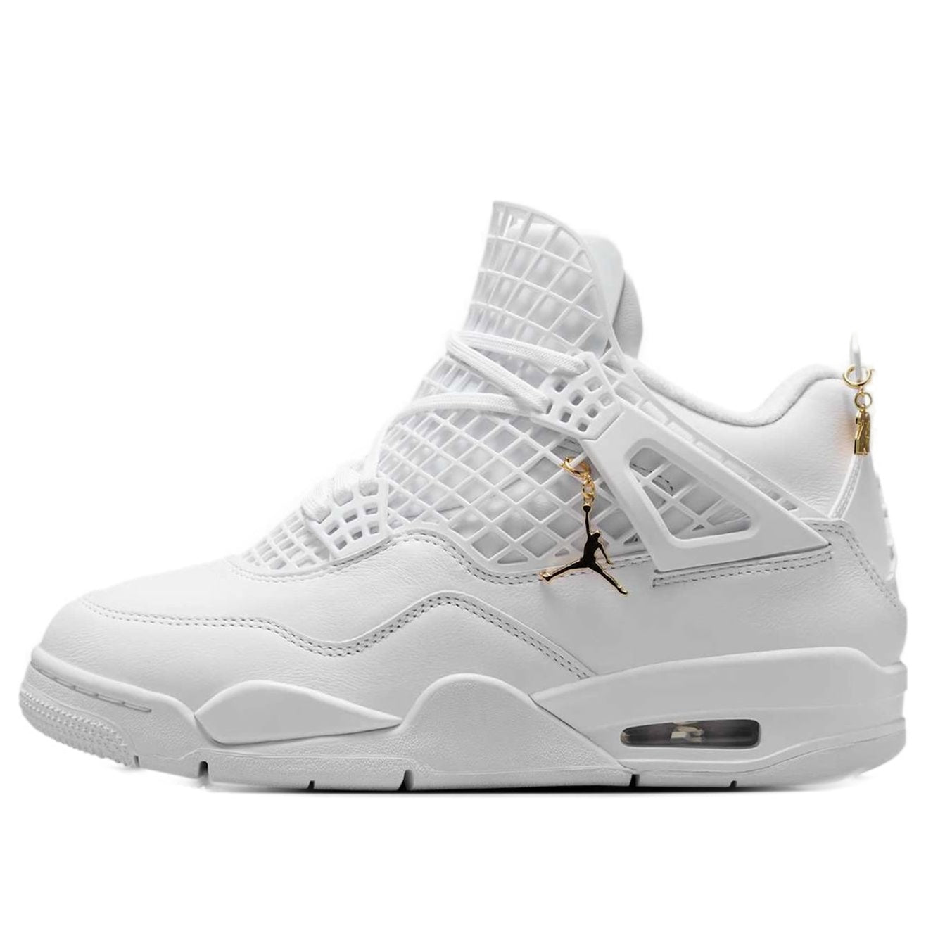 Women's Jordan 4 Retro Net White Sneakers FN7251-107