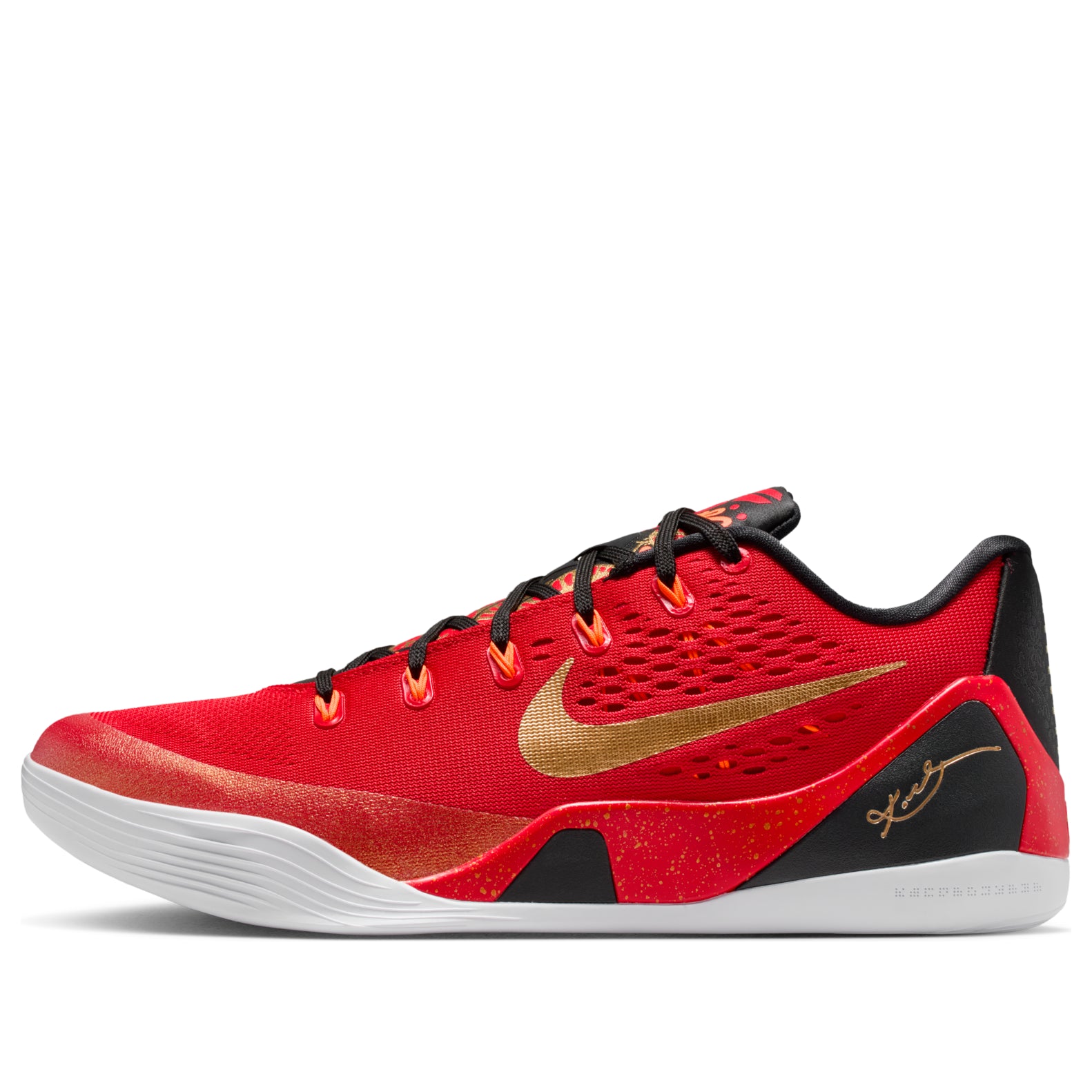 Nike Kobe 9 Low Protro EM 'University Red Metallic Gold'