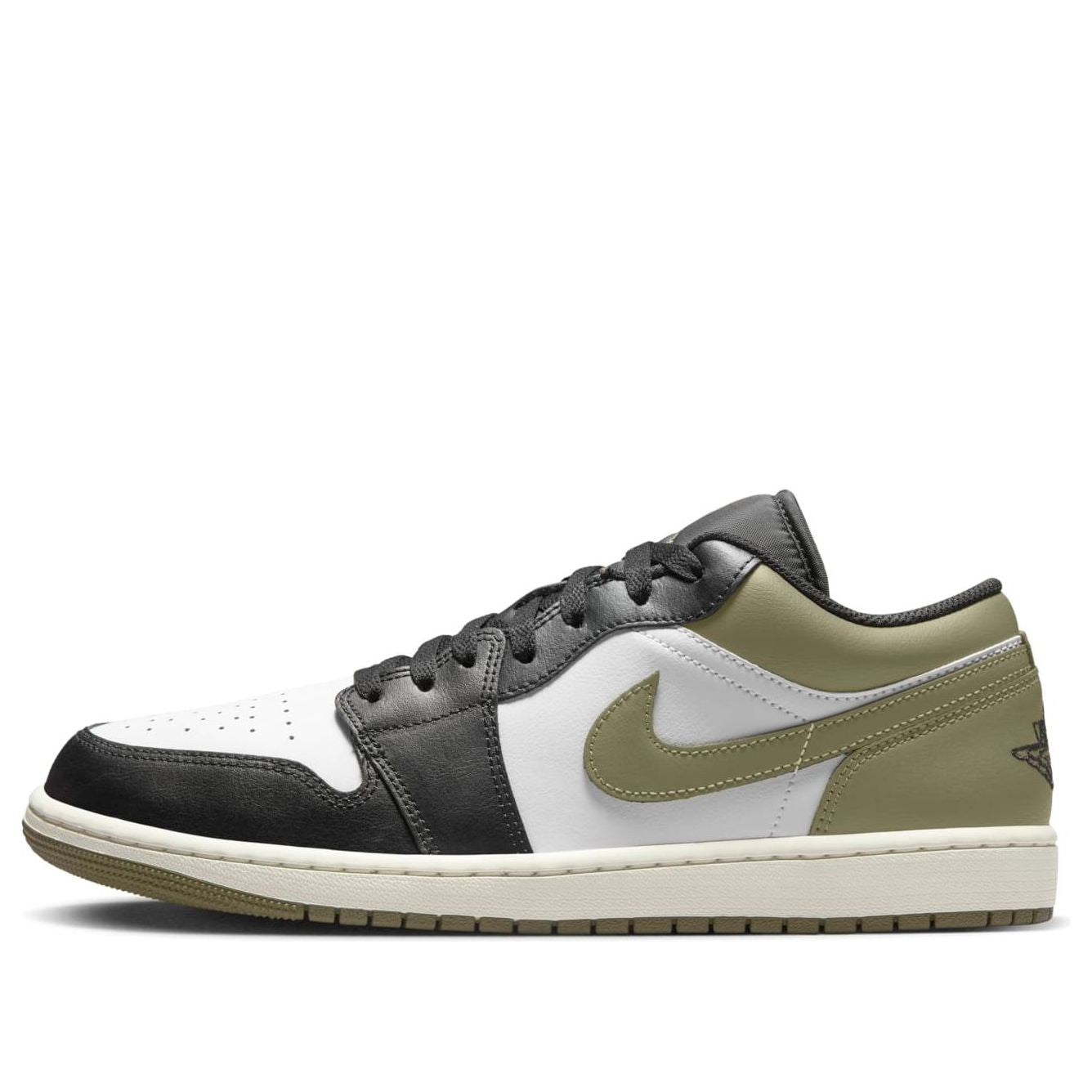 Jordan 1 Low Black Toe Medium Olive – 553558-092